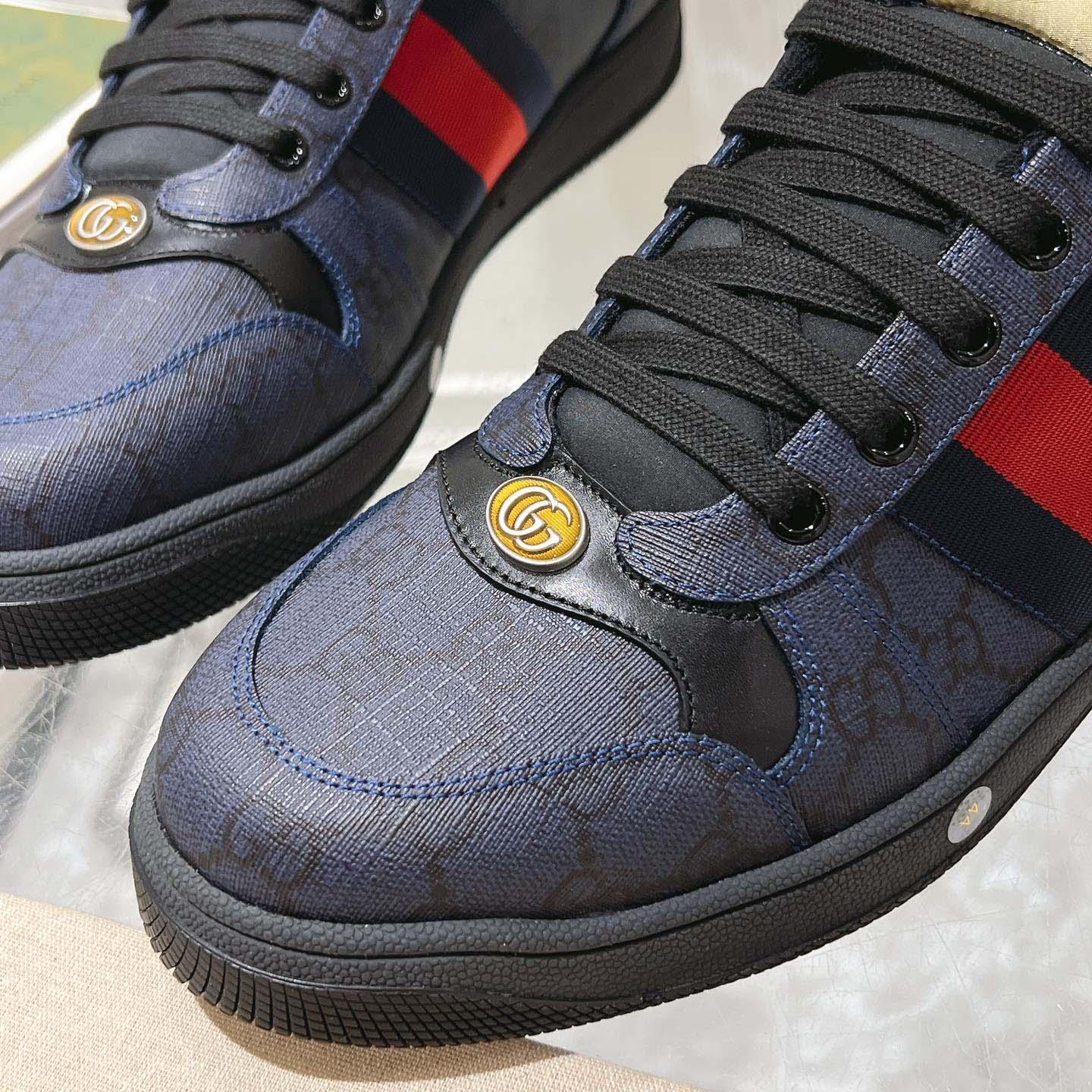 Gucci Screener 'GG Supreme - Dark Blue Red' - DopestKickz