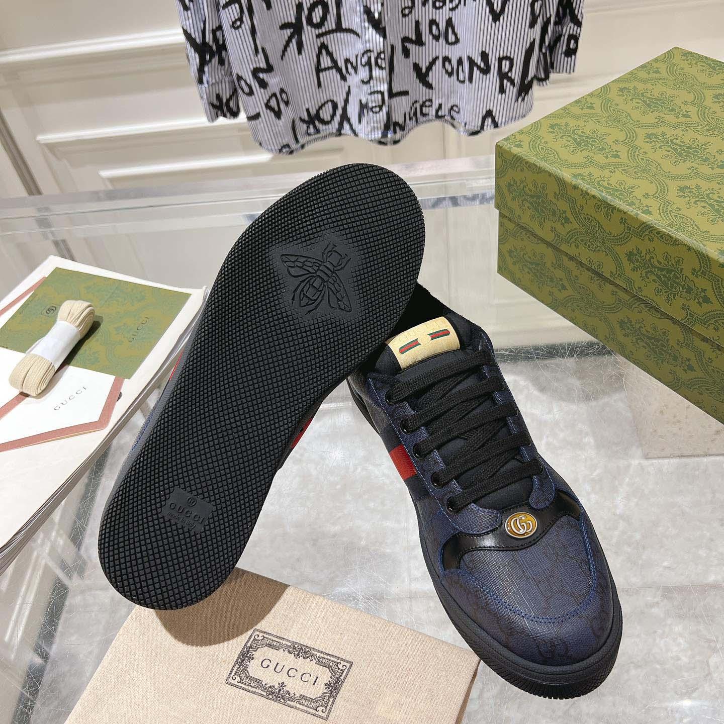 Gucci Screener 'GG Supreme - Dark Blue Red' - DopestKickz