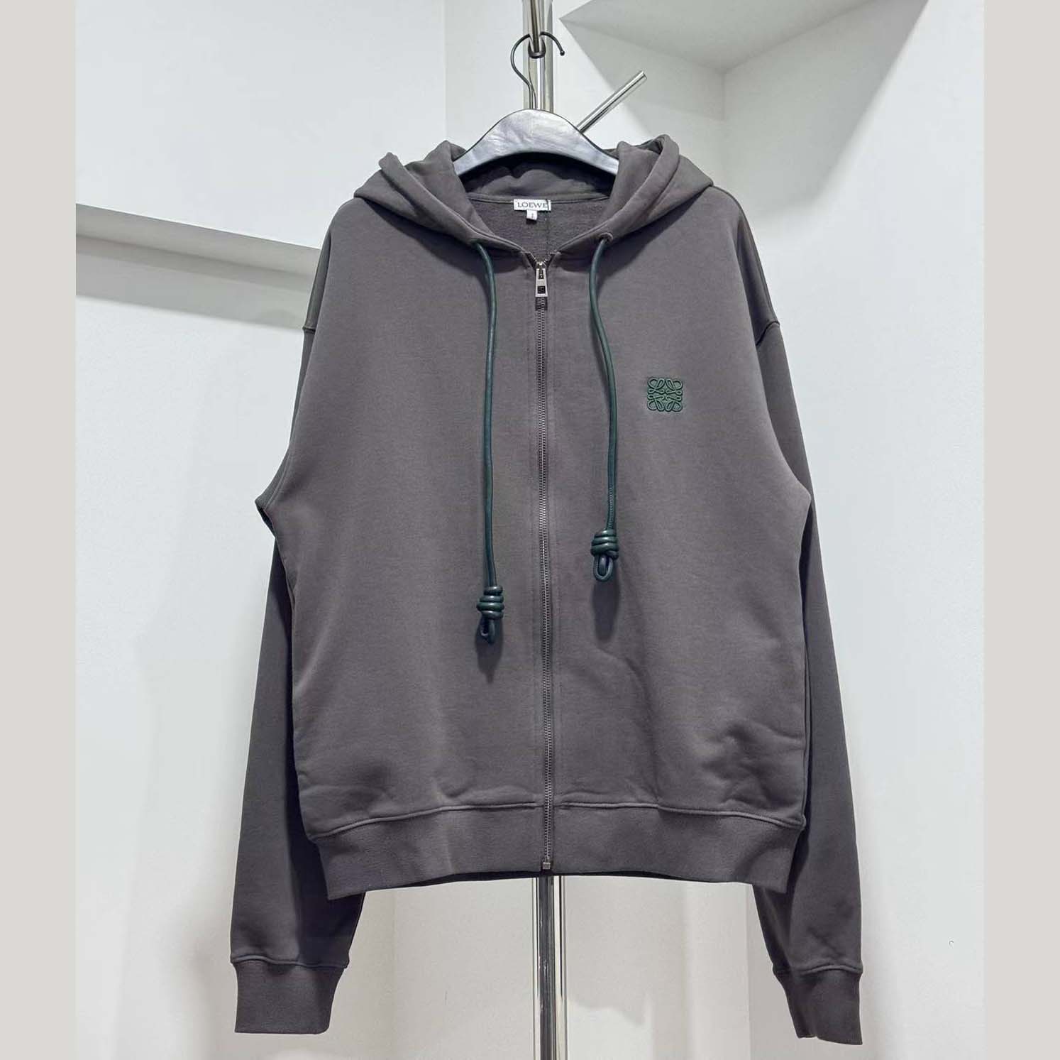 Loewe Zip-up Hoodie In Cotton - DopestKickz