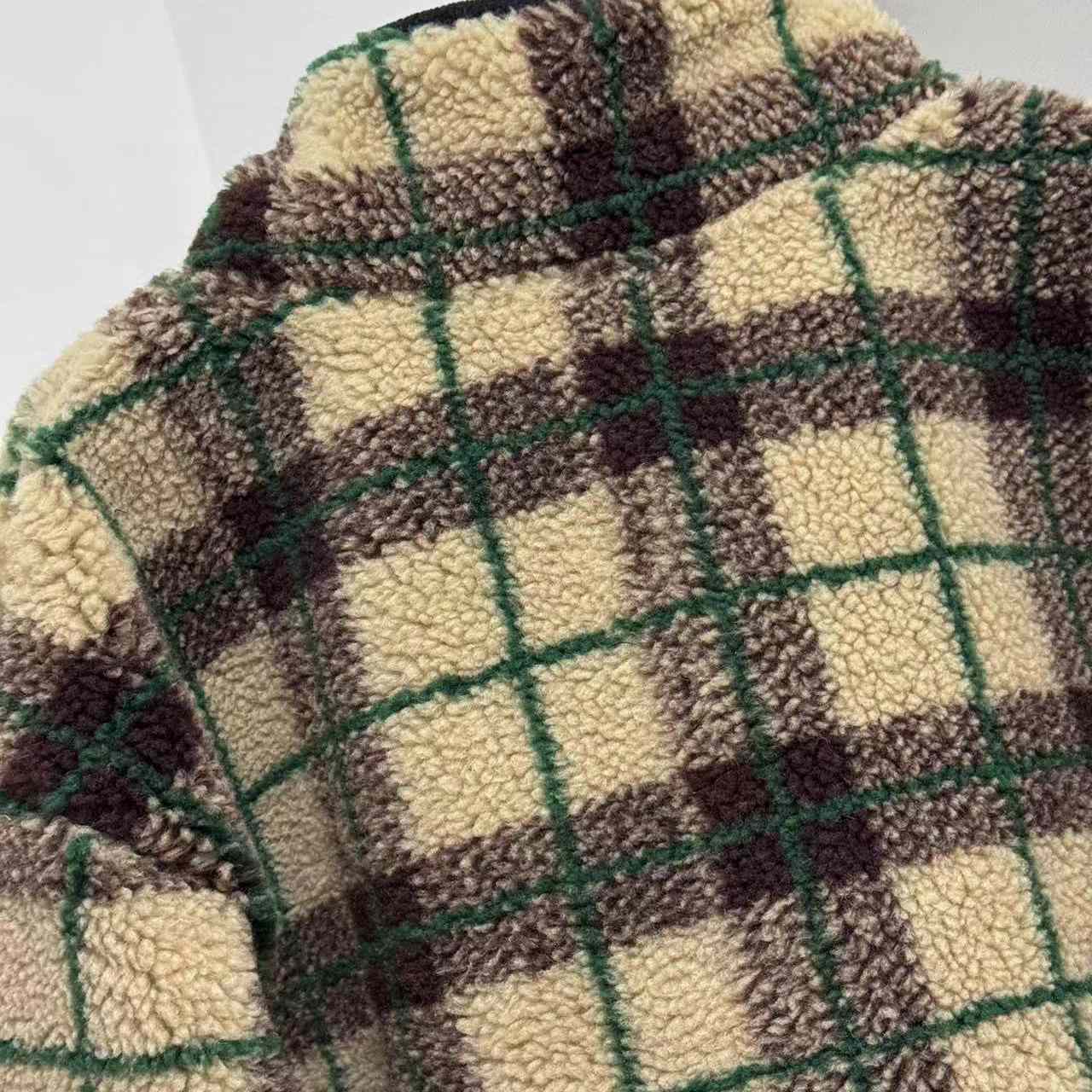 Gucci Checked Teddy Jacket With Zipper - DopestKickz
