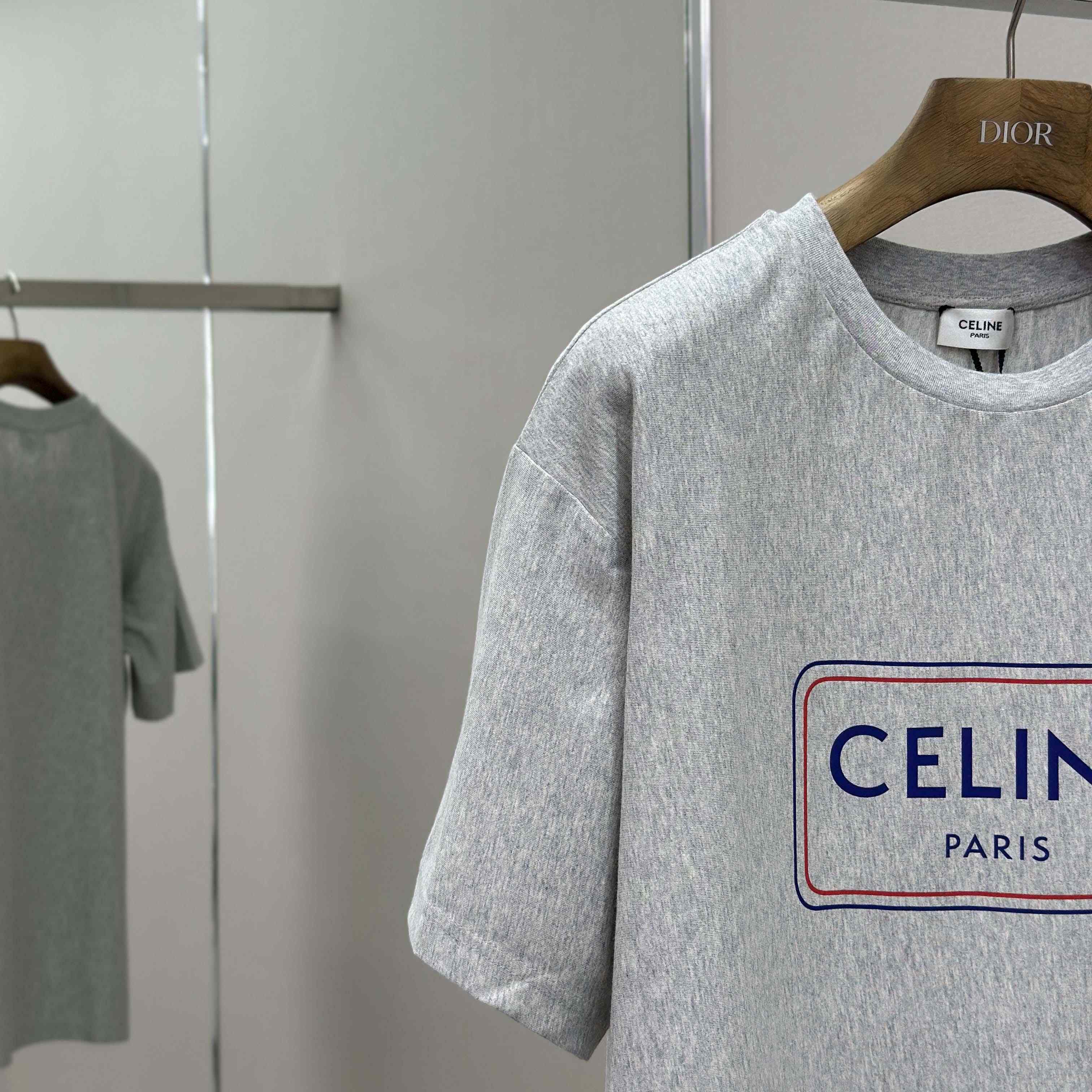 Celine Loose T-shirt In Cotton Jersey - DopestKickz