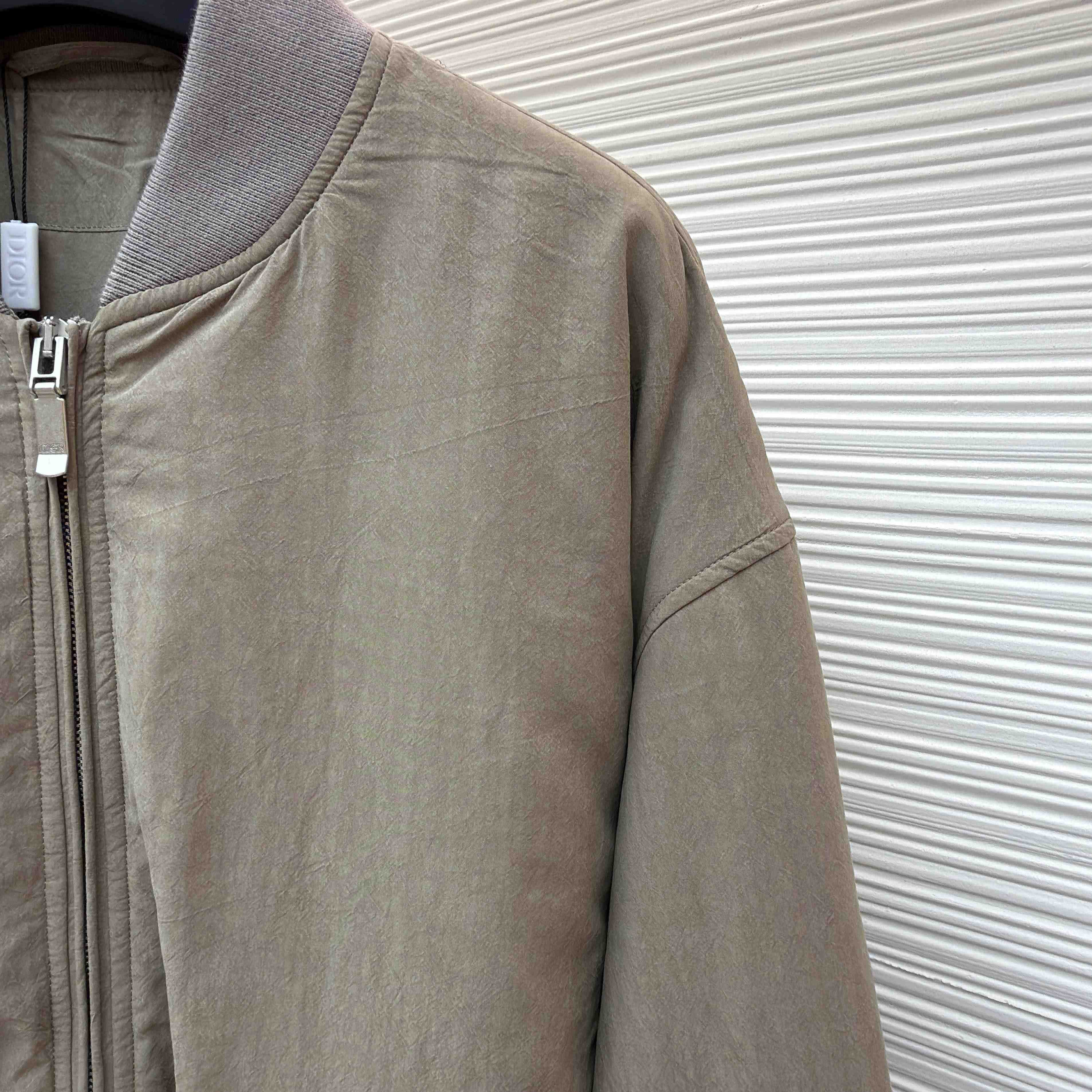 Dior x Stone Island Habotai Silk Blend Bomber Jacket Black  - DopestKickz