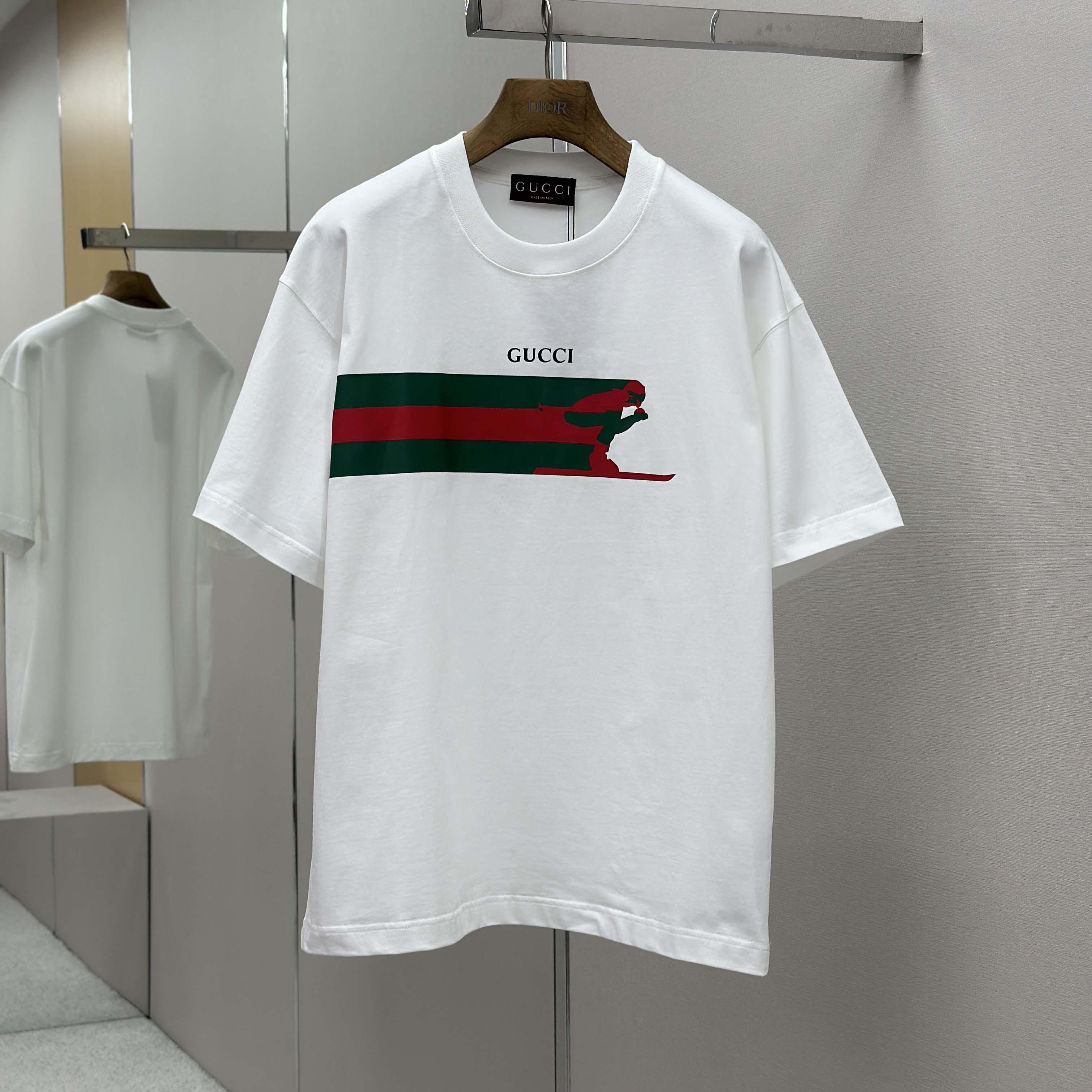 Gucci Cotton Jersey T-shirt With Print - DopestKickz