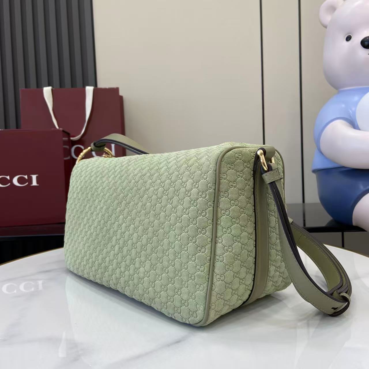 Gucci Half Horsebit Medium Shoulder Bag - DopestKickz
