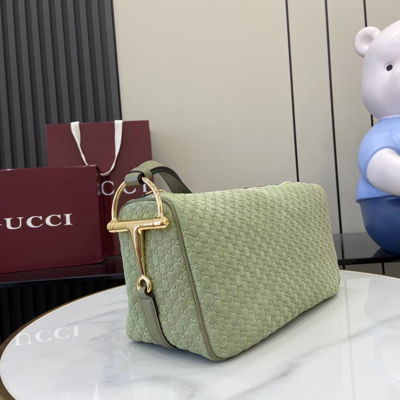 Gucci Half Horsebit Medium Shoulder Bag - DopestKickz