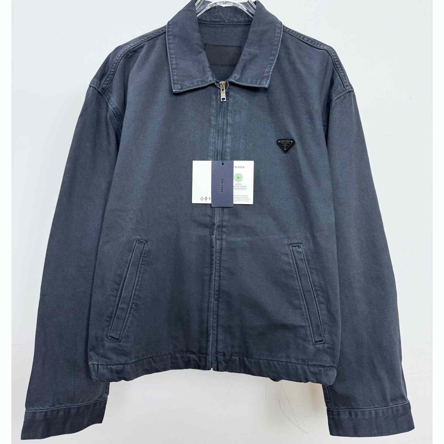 Prada Denim Blouson Jacket - DopestKickz