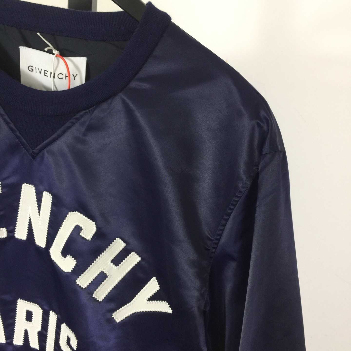 Givenchy Sweatshirt In Satin With GIVENCHY Paris Embroidery - DopestKickz