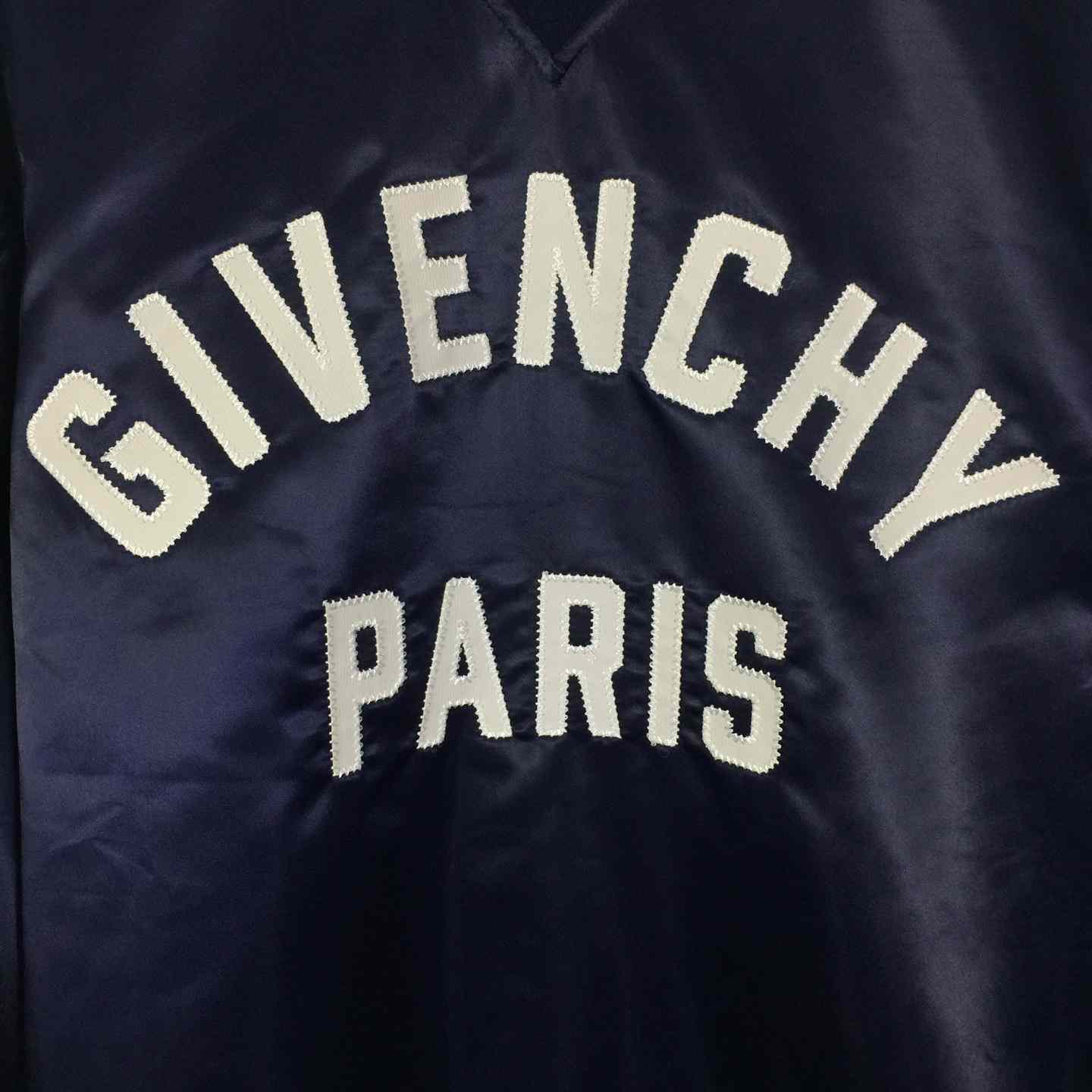 Givenchy Sweatshirt In Satin With GIVENCHY Paris Embroidery - DopestKickz