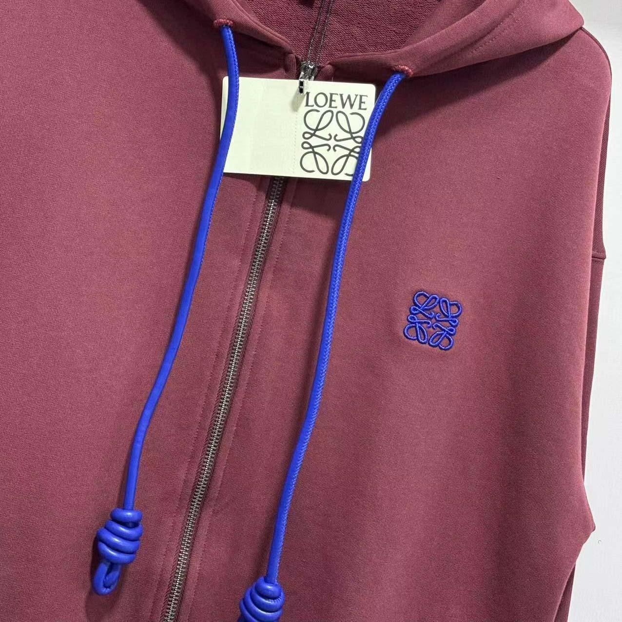Loewe Zip-up Hoodie In Cotton - DopestKickz