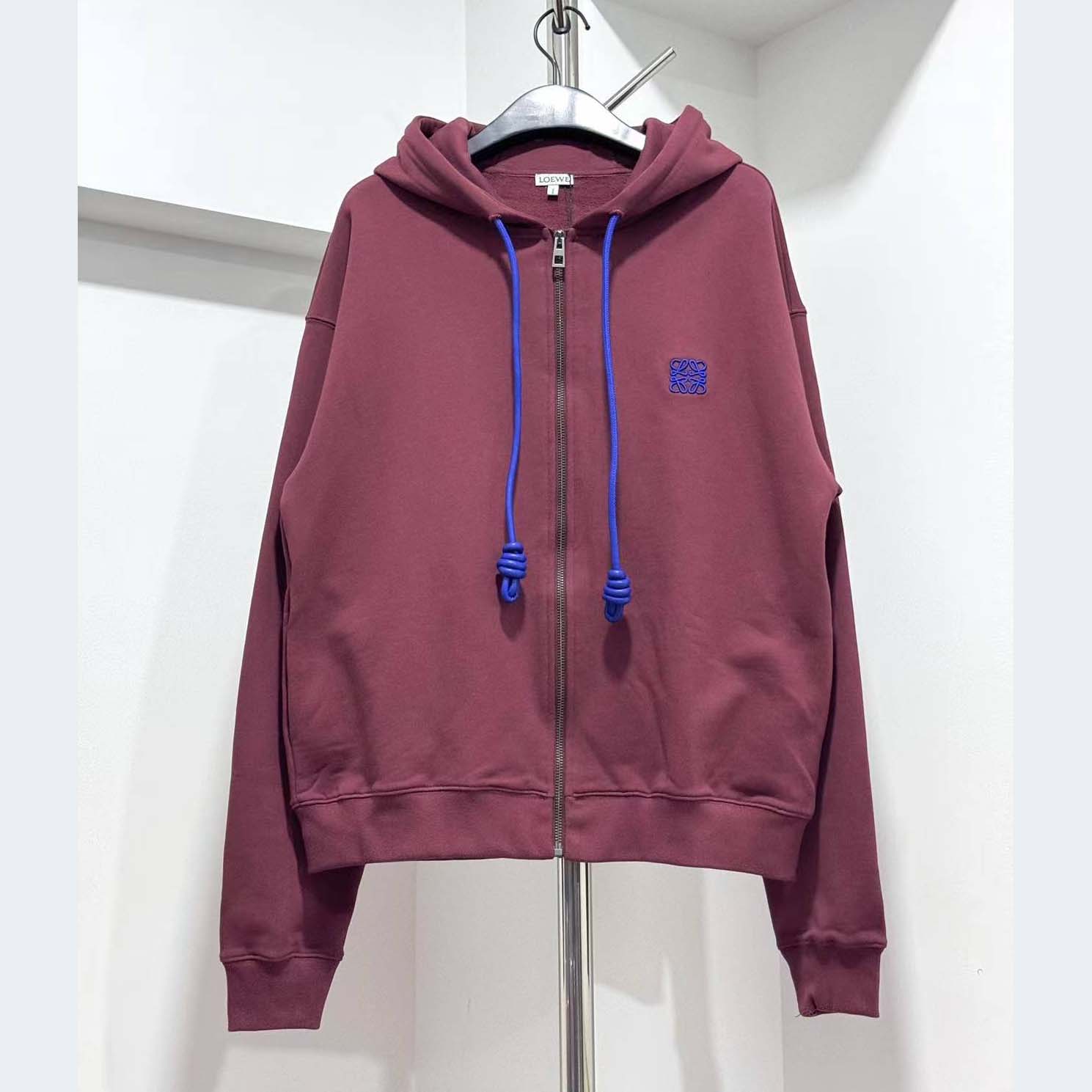 Loewe Zip-up Hoodie In Cotton - DopestKickz