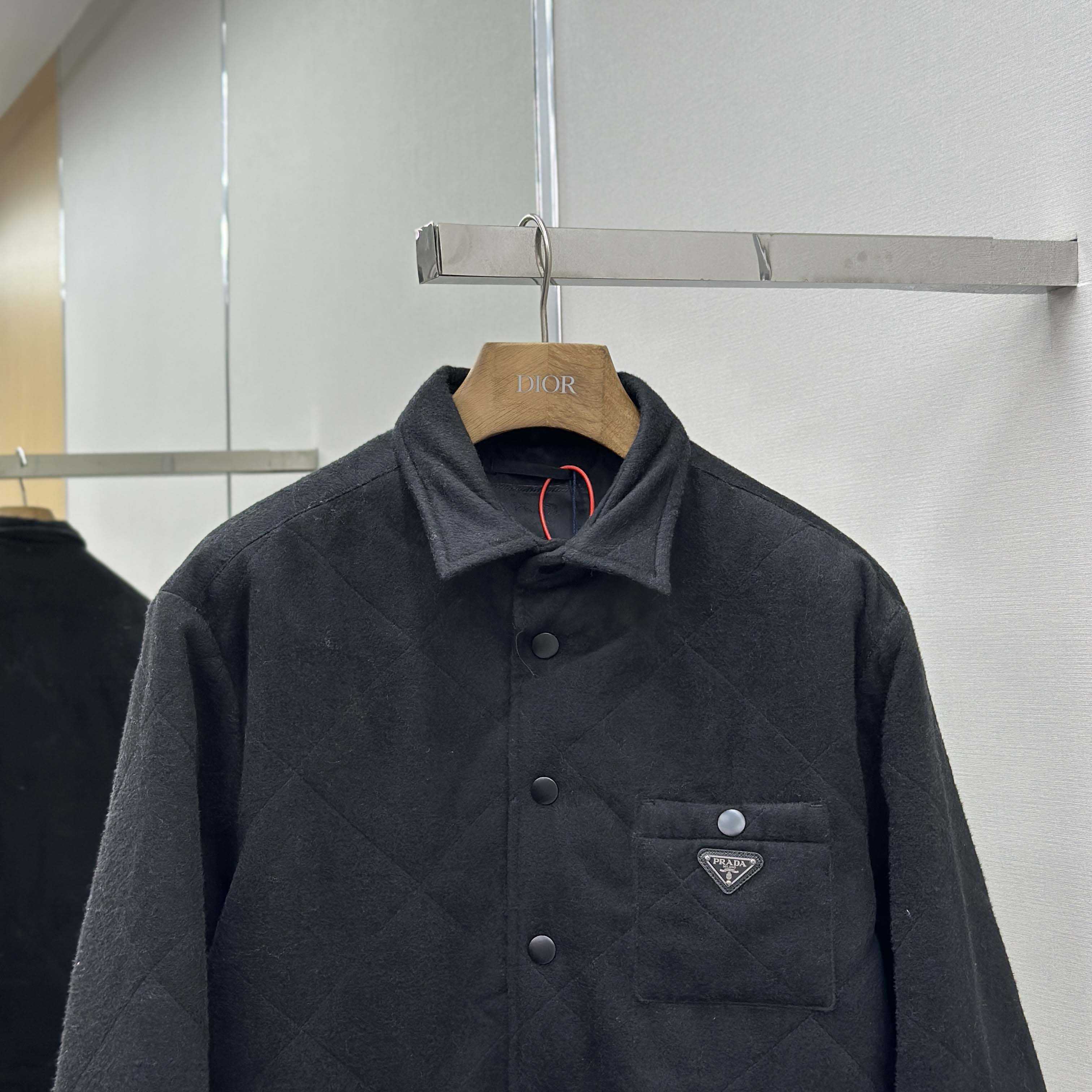 Prada Quilted Cashmere Shirt - DopestKickz