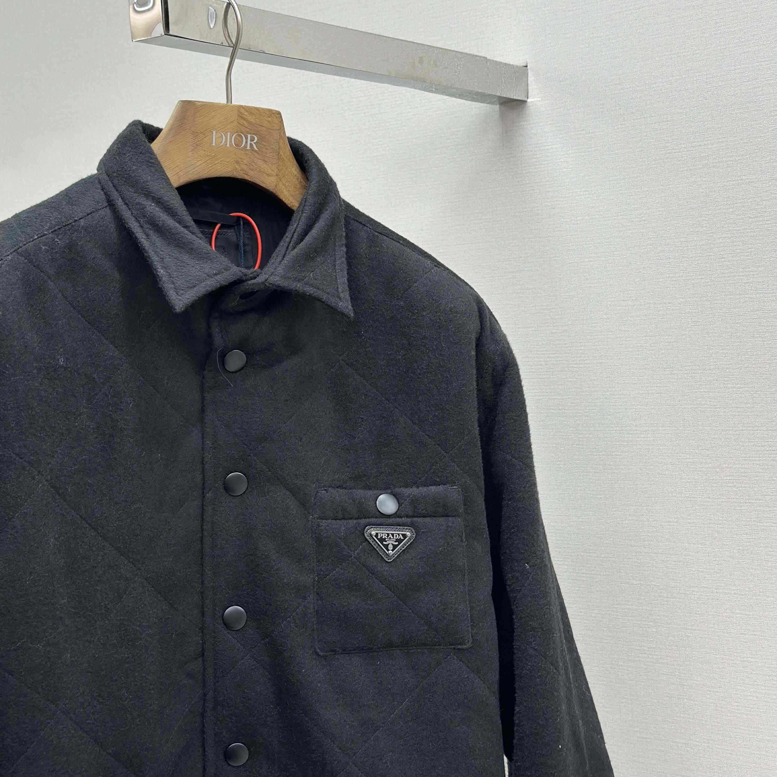 Prada Quilted Cashmere Shirt - DopestKickz