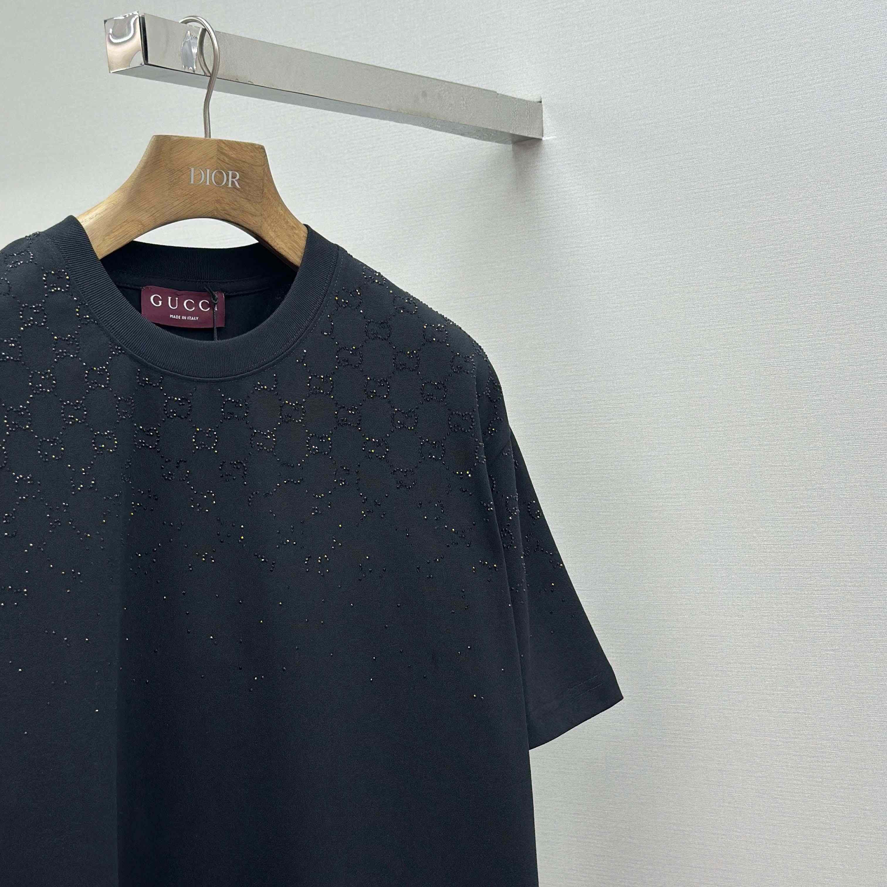 Gucci Cotton jersey T-shirt With Crystals - DopestKickz