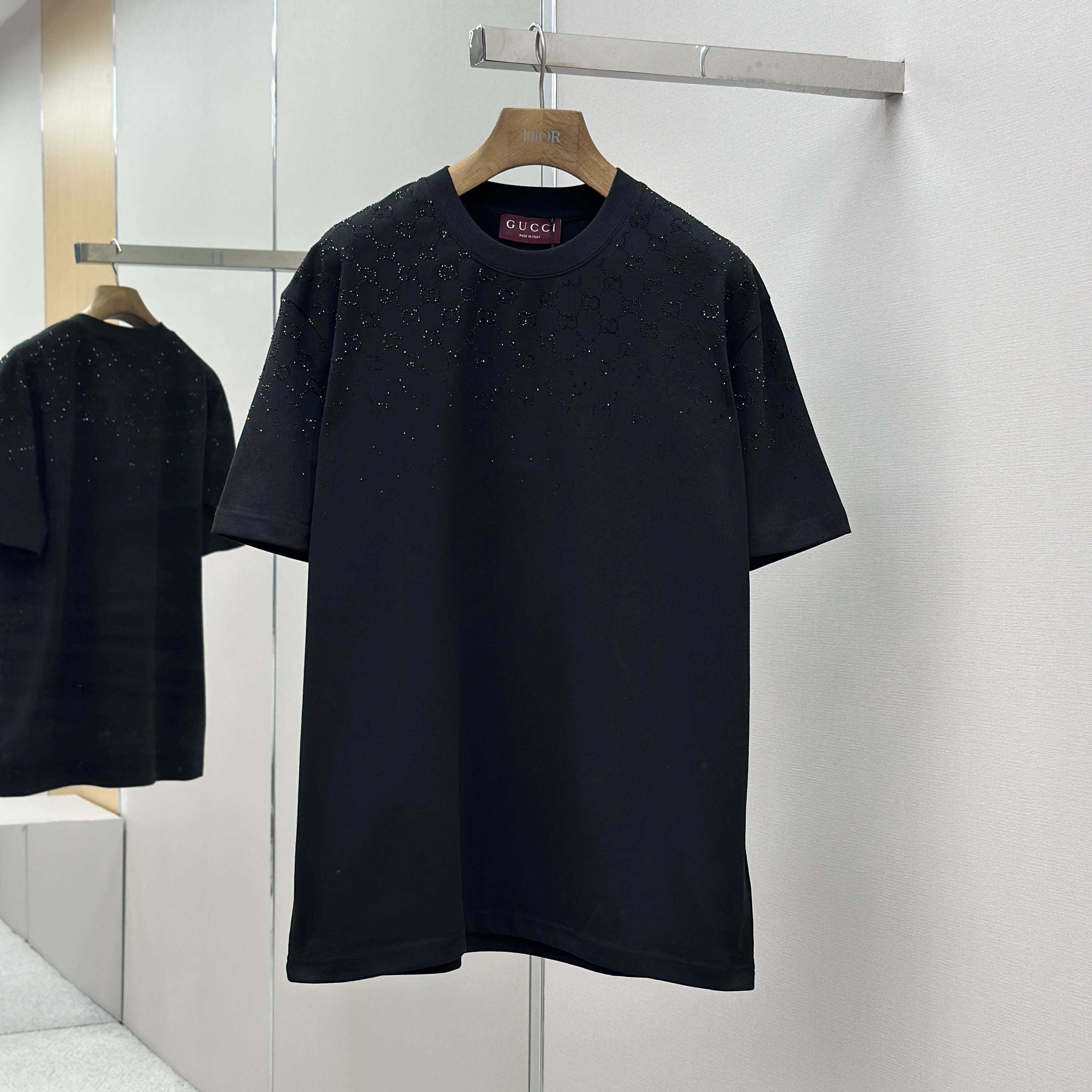 Gucci Cotton jersey T-shirt With Crystals - DopestKickz