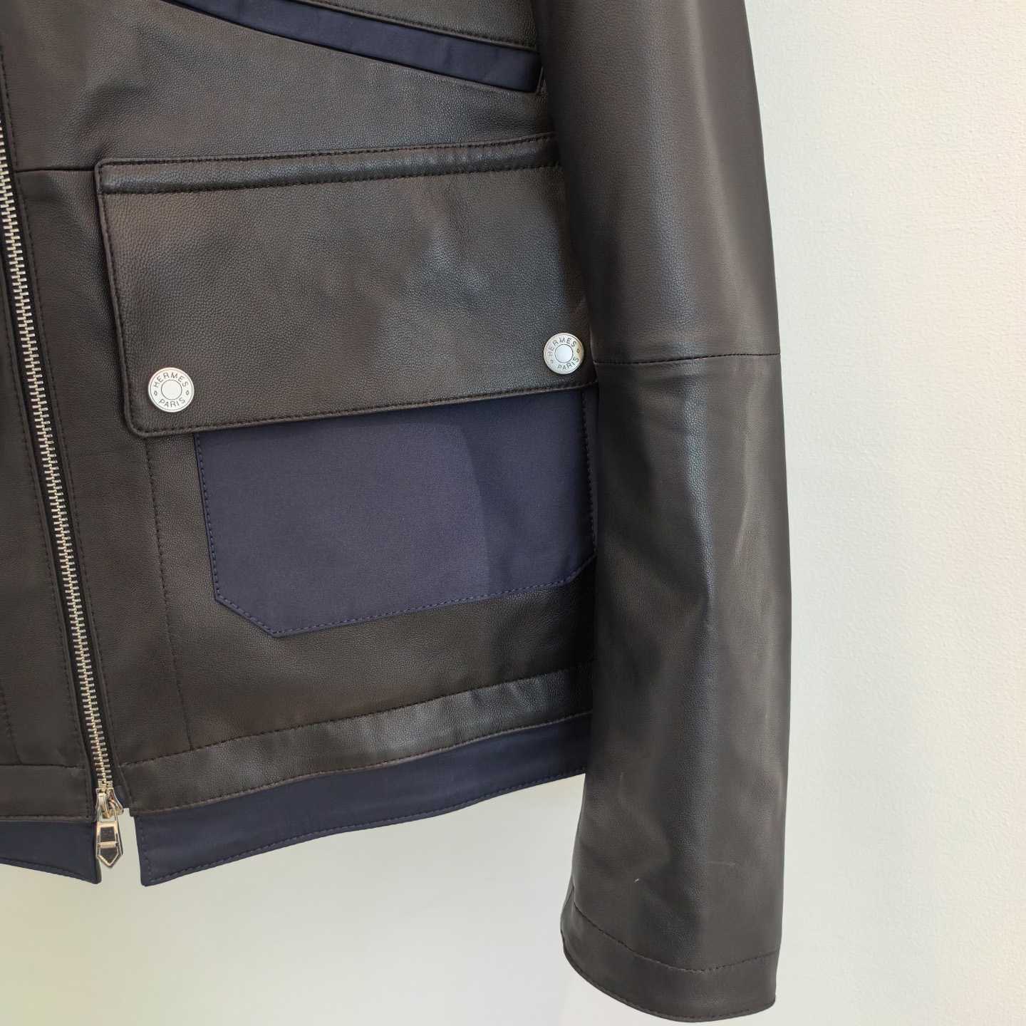 Hermes Reversible Zipped Hooded Jacket With Leather Detail - DopestKickz
