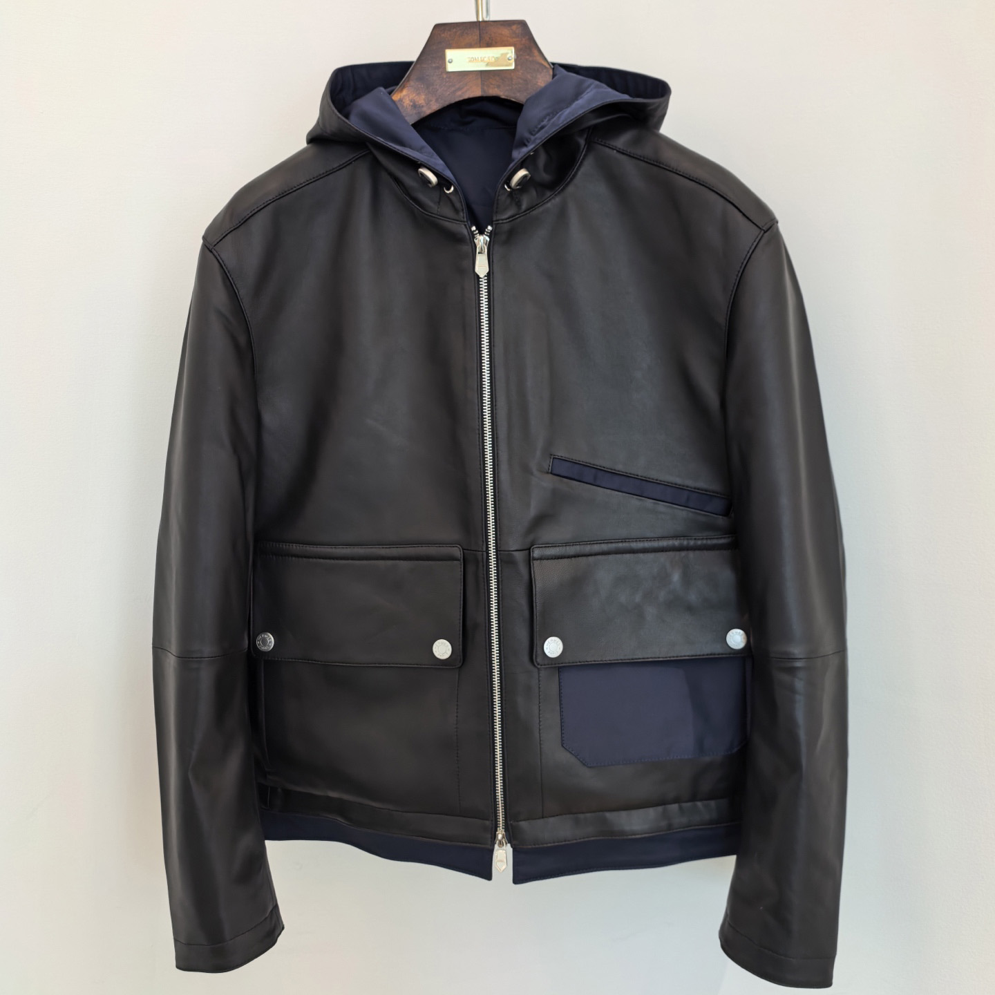 Hermes Reversible Zipped Hooded Jacket With Leather Detail - DopestKickz