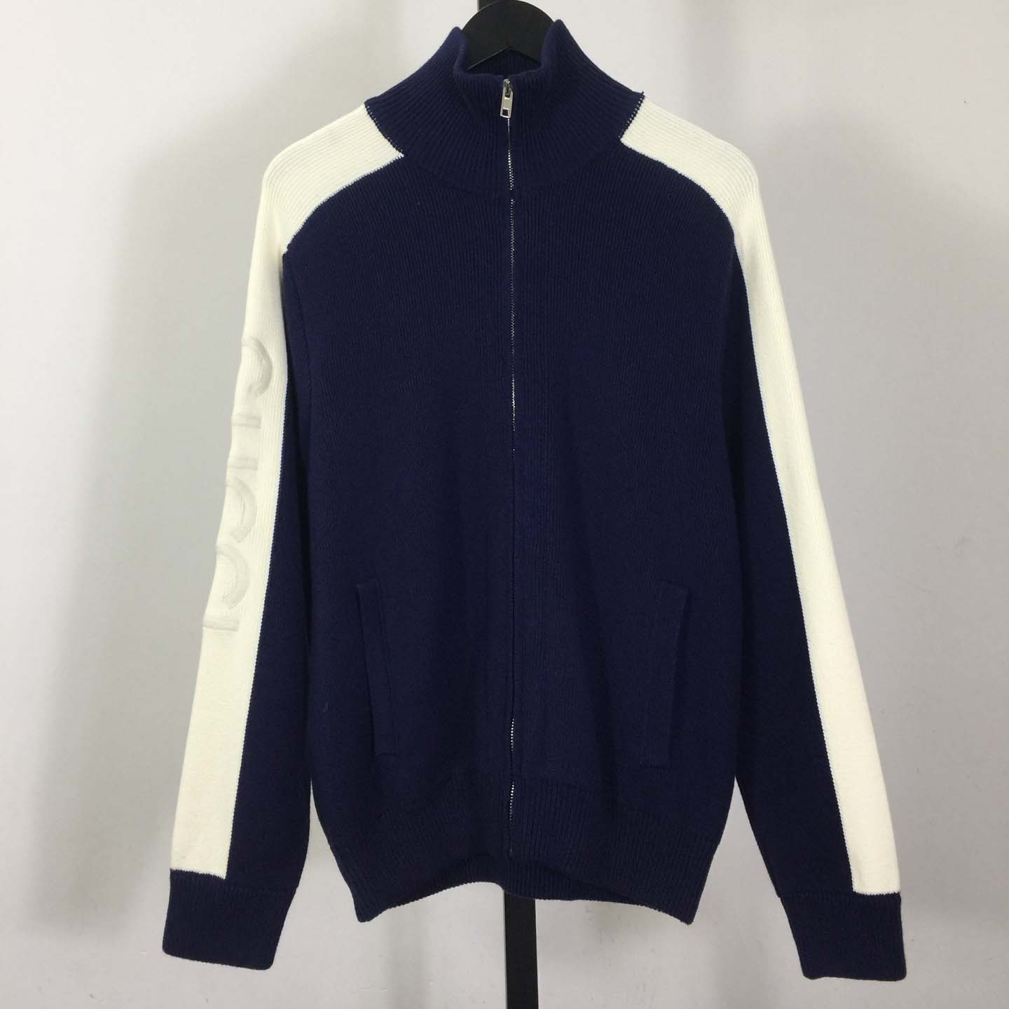 Gucci Cotton Knit Zip Bomber Jacket - DopestKickz
