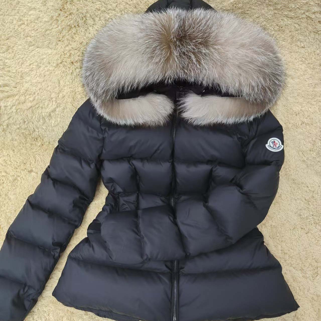 Moncler Boed Hooded Shearling-Trimmed Short Down Jacket - DopestKickz