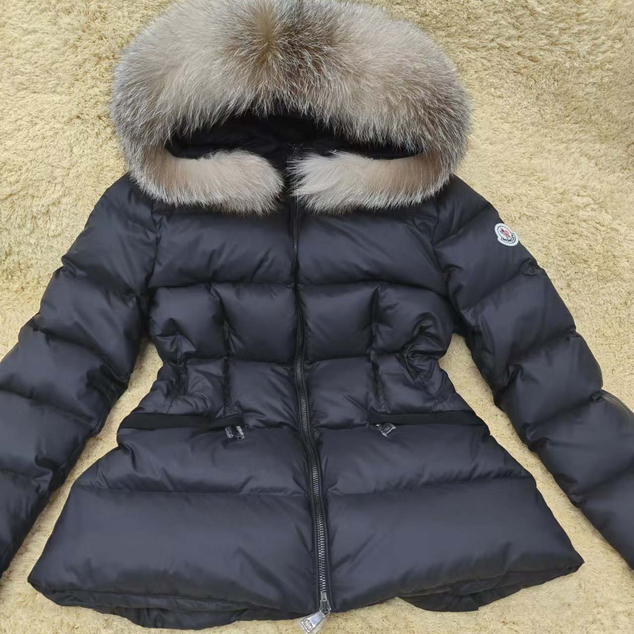 Moncler Boed Hooded Shearling-Trimmed Short Down Jacket - DopestKickz