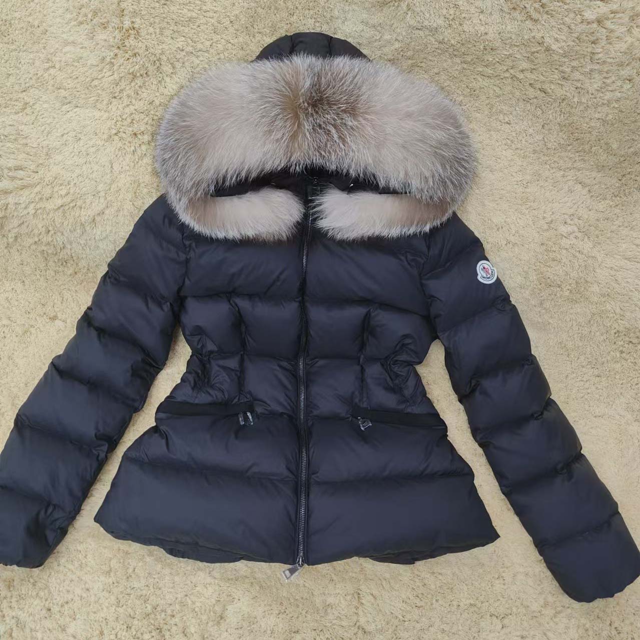 Moncler Boed Hooded Shearling-Trimmed Short Down Jacket - DopestKickz