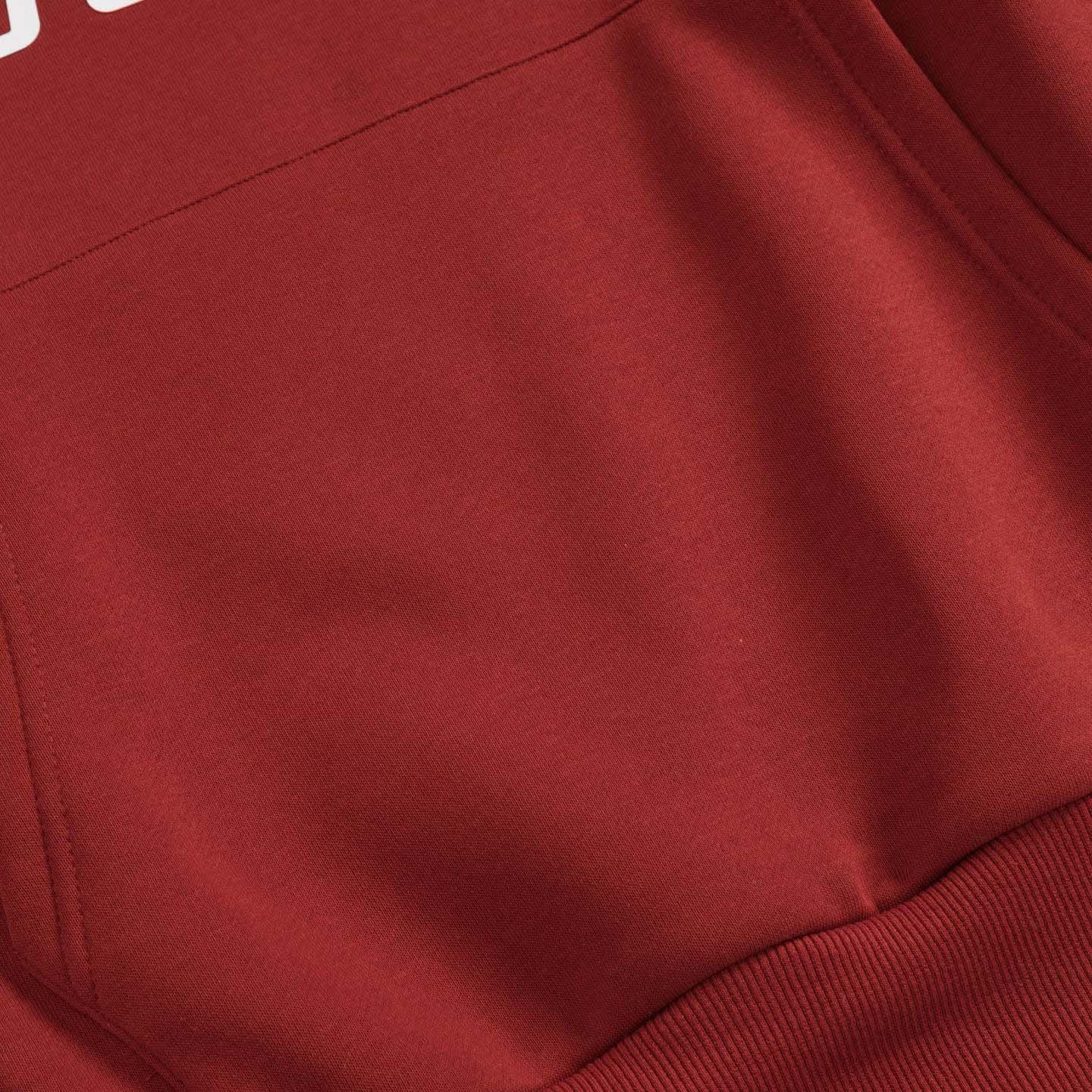 Fear of God Essentials Crimson Cropped Relaxed Hoodie - DopestKickz
