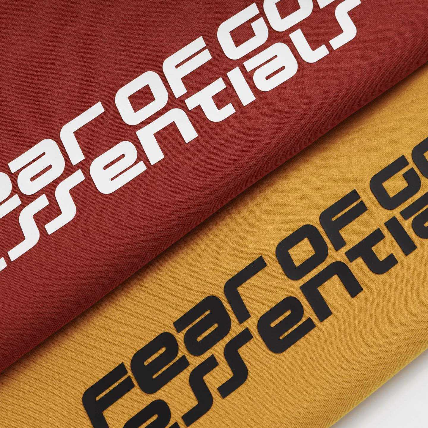 Fear of God Essentials Crimson Cropped Relaxed Hoodie - DopestKickz