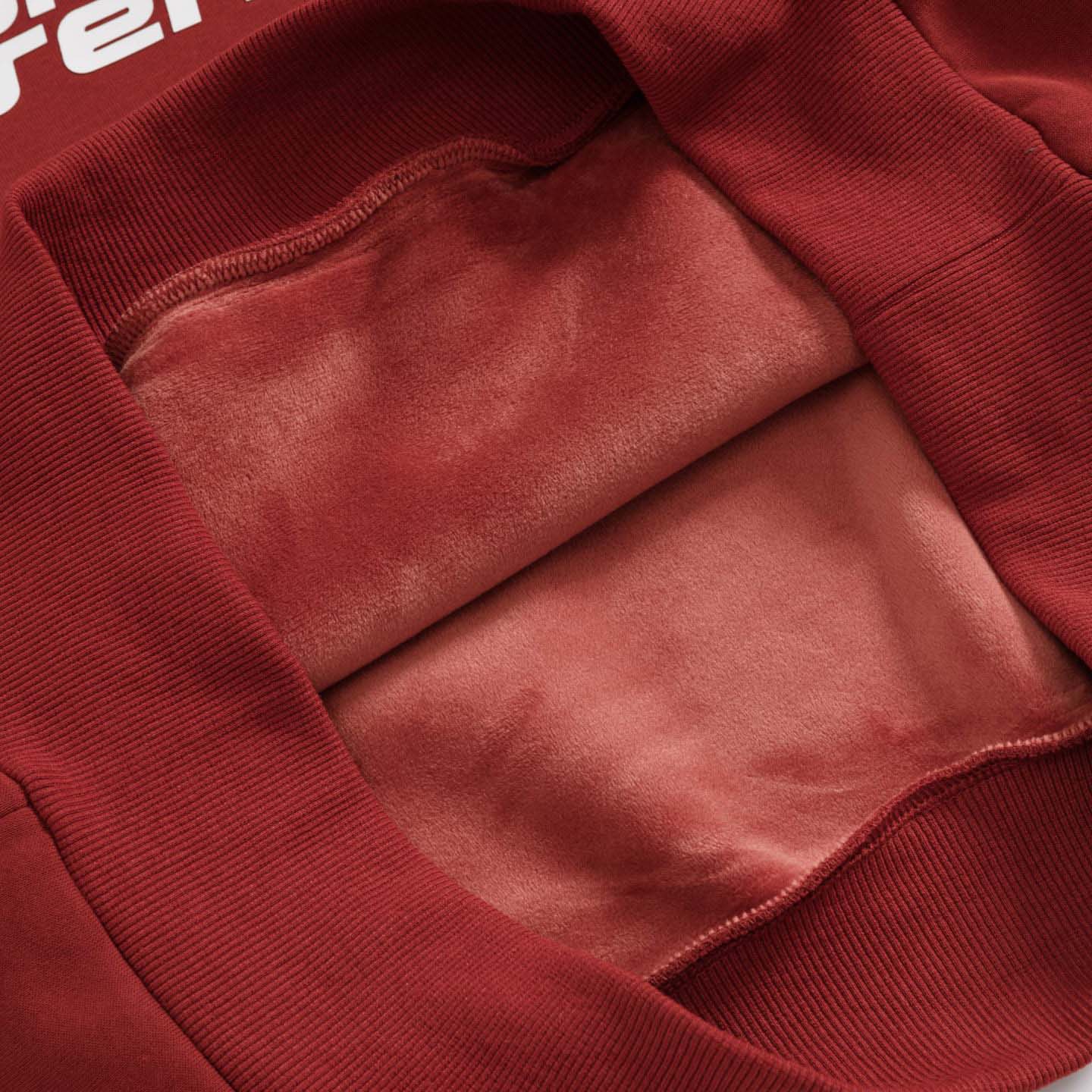Fear of God Essentials Crimson Cropped Relaxed Hoodie - DopestKickz
