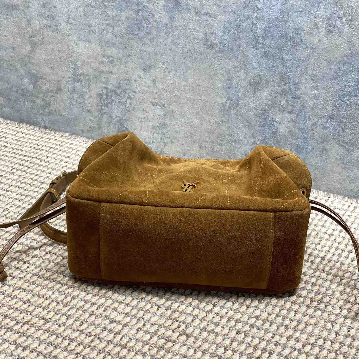 Saint Laurent Jamie Shoulder Pouch In Suede - DopestKickz