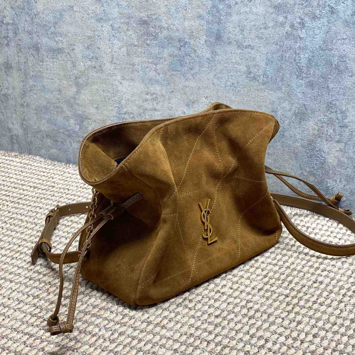 Saint Laurent Jamie Shoulder Pouch In Suede - DopestKickz