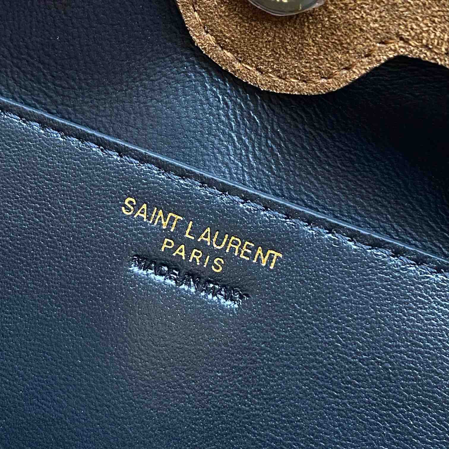 Saint Laurent Jamie Shoulder Pouch In Suede - DopestKickz