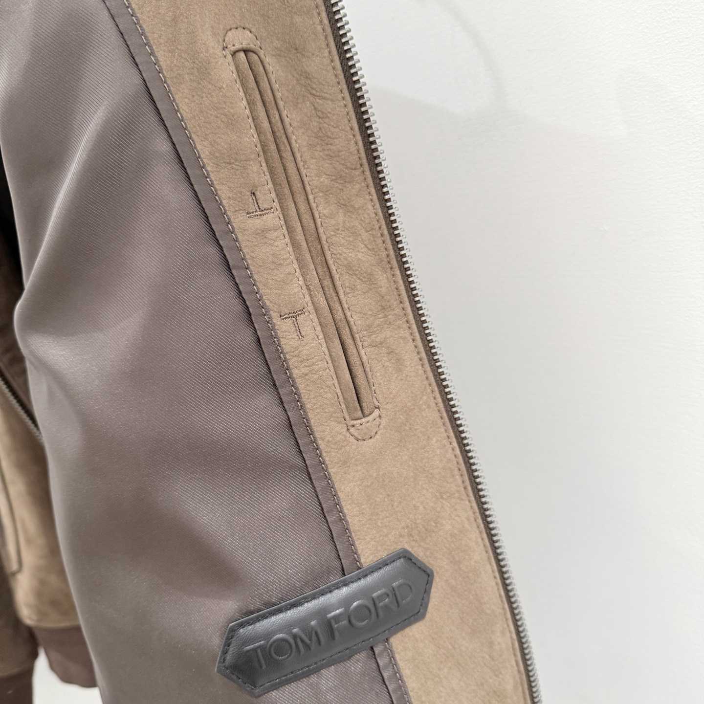 Tom Ford Men's Suede Bomber Jacket - DopestKickz