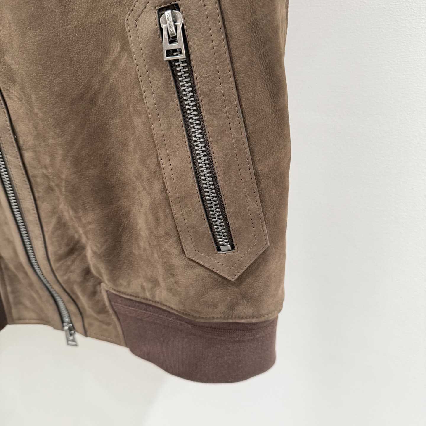 Tom Ford Men's Suede Bomber Jacket - DopestKickz