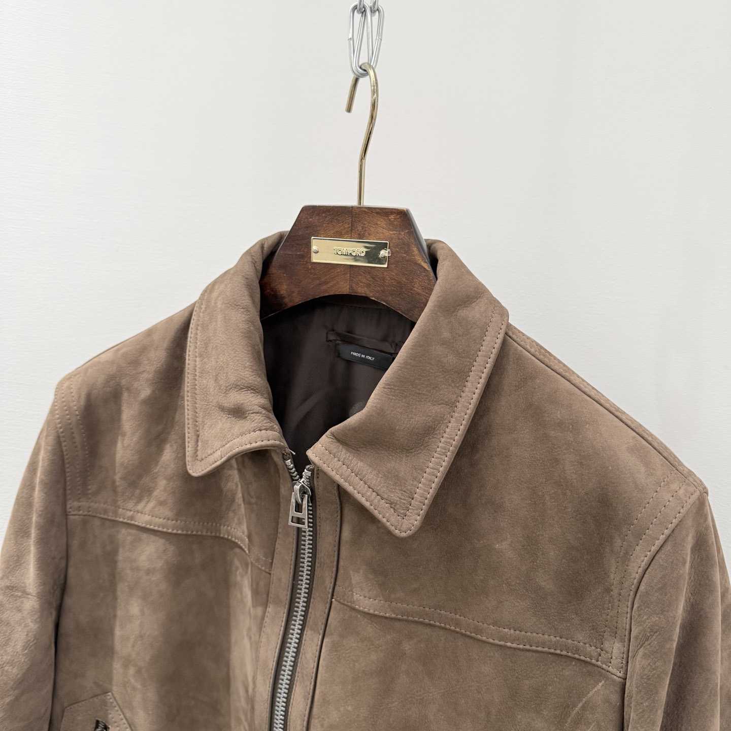 Tom Ford Men's Suede Bomber Jacket - DopestKickz