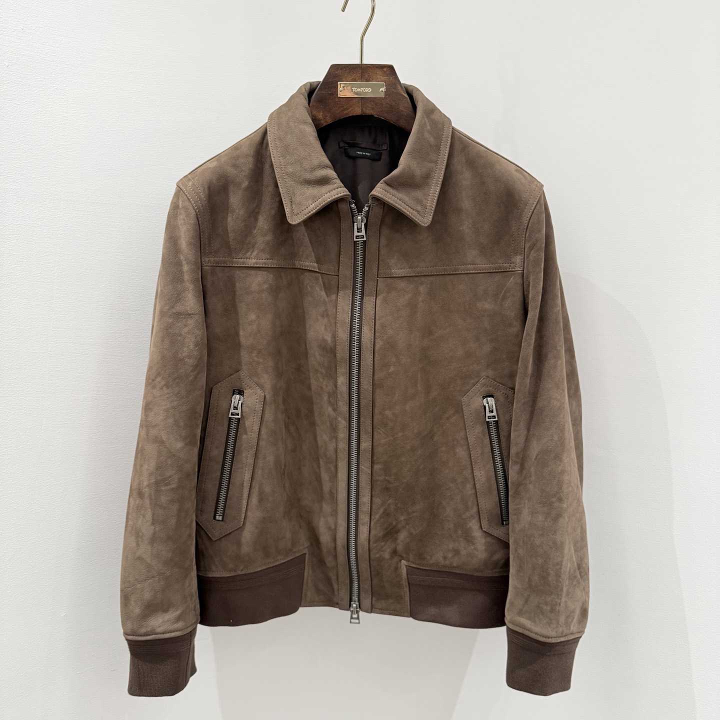 Tom Ford Men's Suede Bomber Jacket - DopestKickz