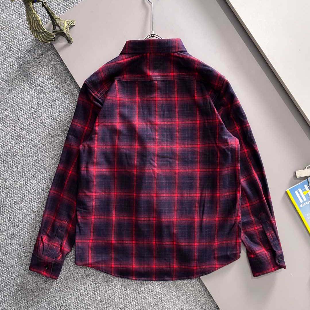 Moncler Checked Cotton Shirt - DopestKickz