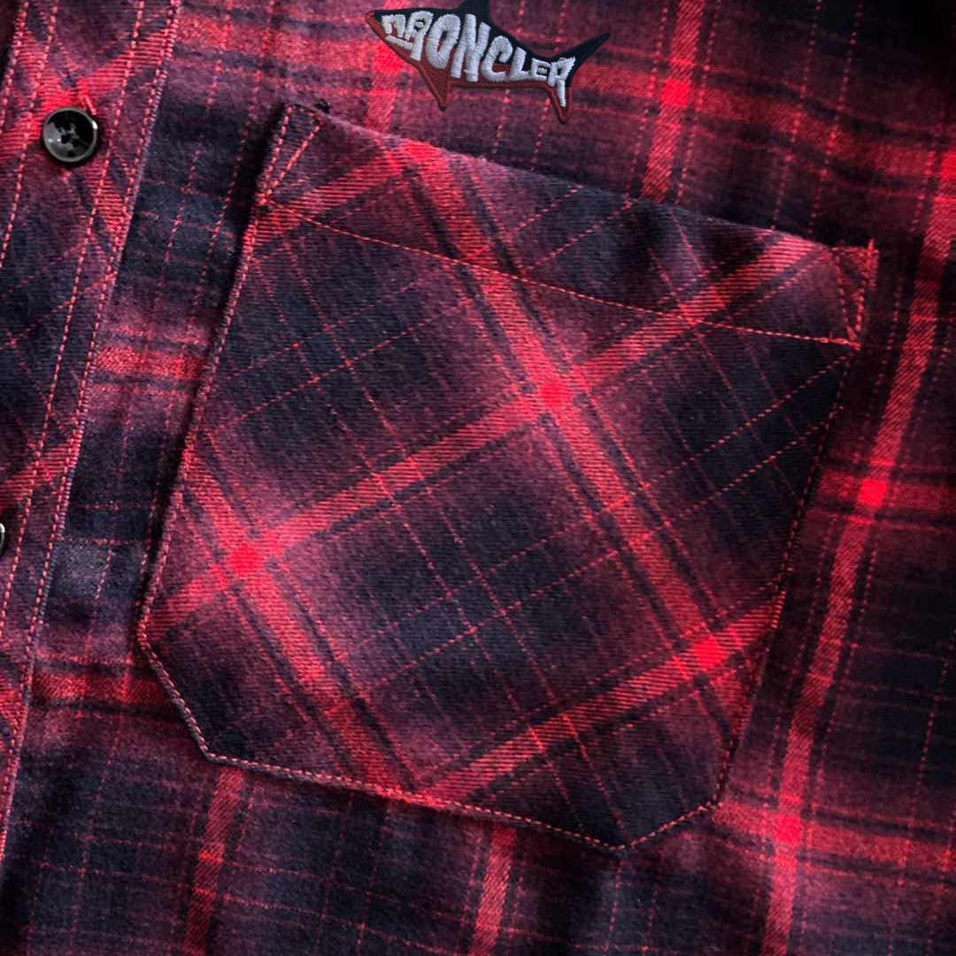 Moncler Checked Cotton Shirt - DopestKickz