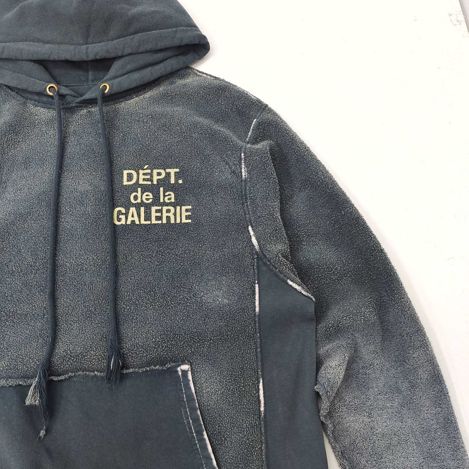 Gallery Dept. Reversible French Logo Hoodie Navy Men's - US - DopestKickz