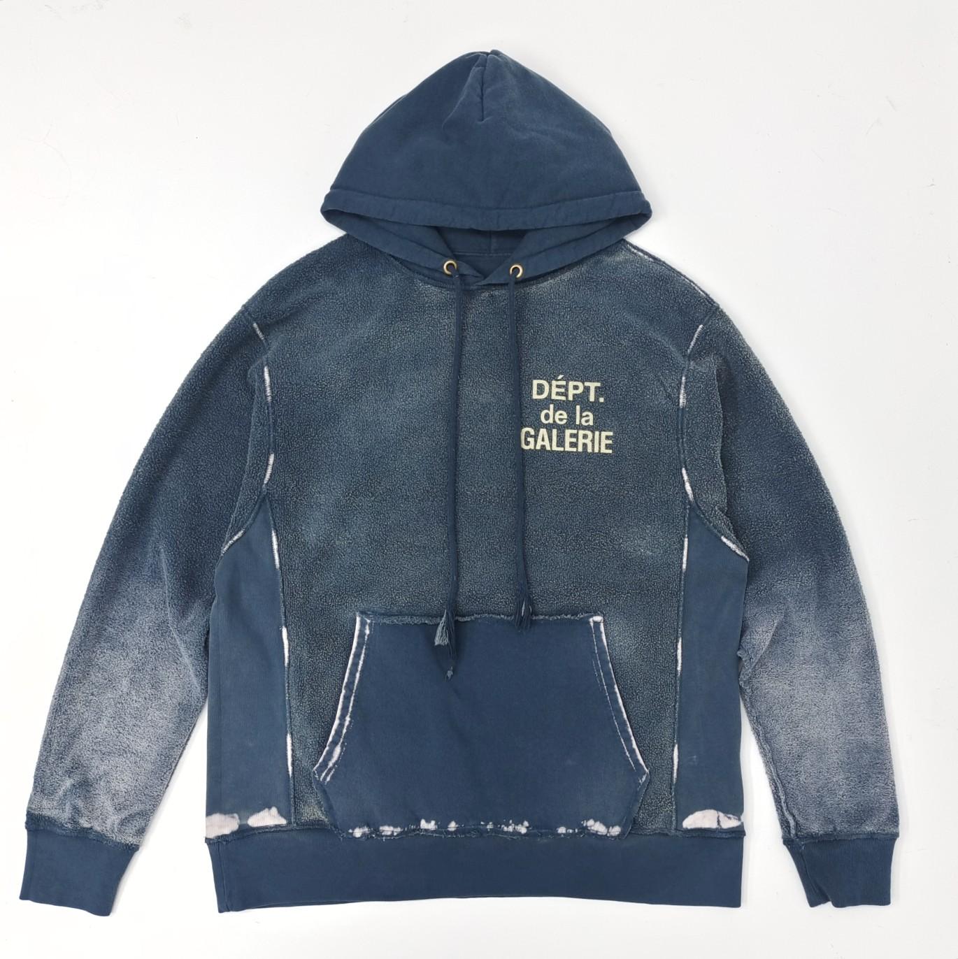 Gallery Dept. Reversible French Logo Hoodie Navy Men's - US - DopestKickz