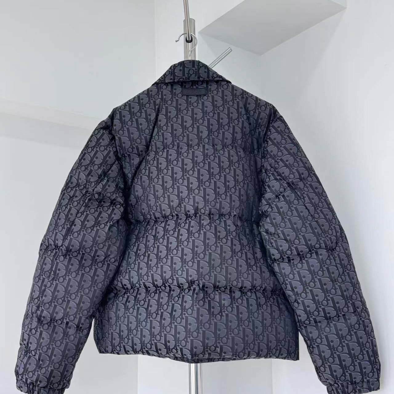 Dior Oblique Down Overshirt Black Cotton-Blend Jacquard - DopestKickz