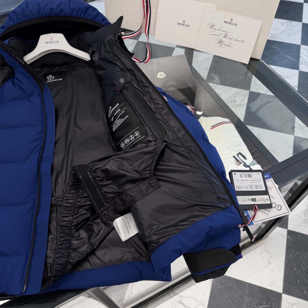 Moncler Grenoble Navy Montgetech Down Jacket - DopestKickz