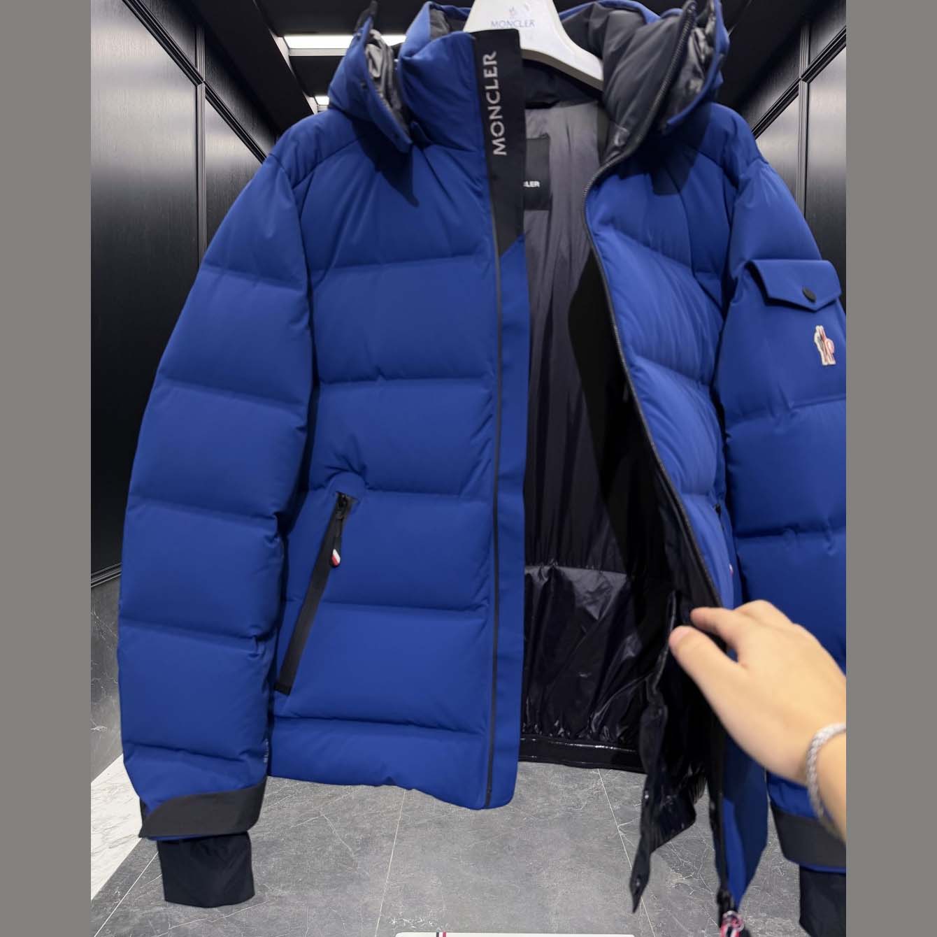 Moncler Grenoble Navy Montgetech Down Jacket - DopestKickz