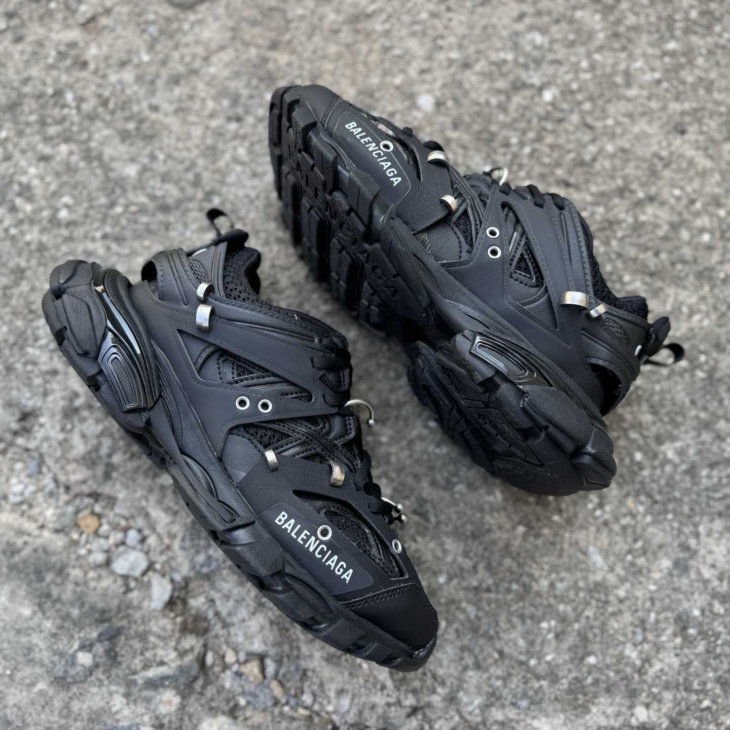 Balenciaga Track piercing Sneaker In Black - DopestKickz
