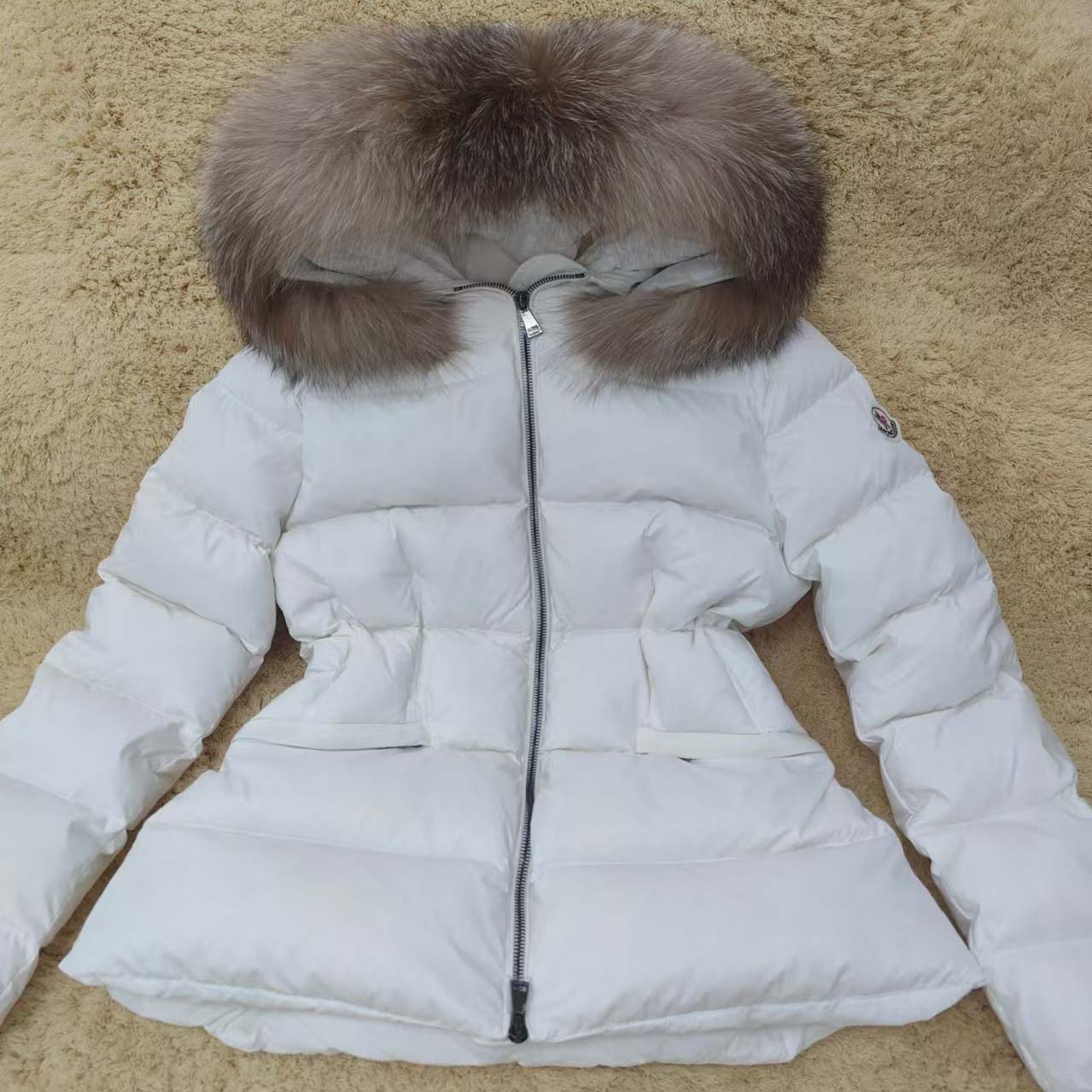 Moncler Boed Hooded Shearling-Trimmed Short Down Jacket - DopestKickz