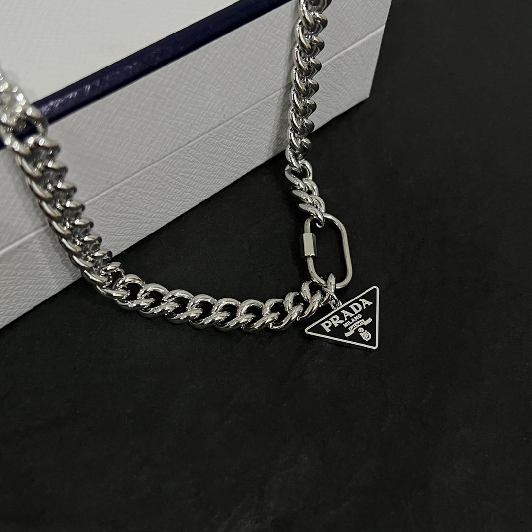 Prada Symbole Necklace - DopestKickz