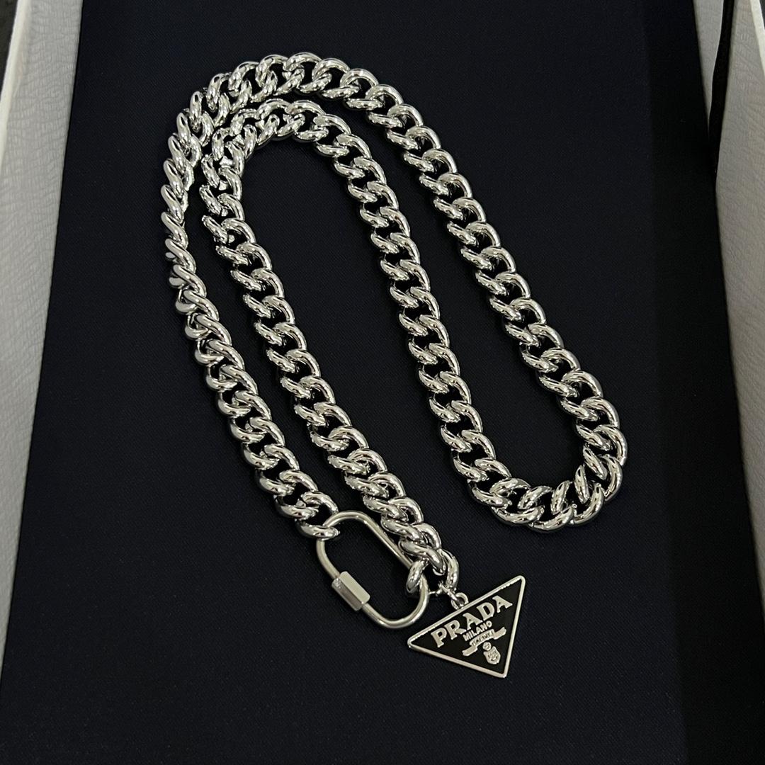 Prada Symbole Necklace - DopestKickz