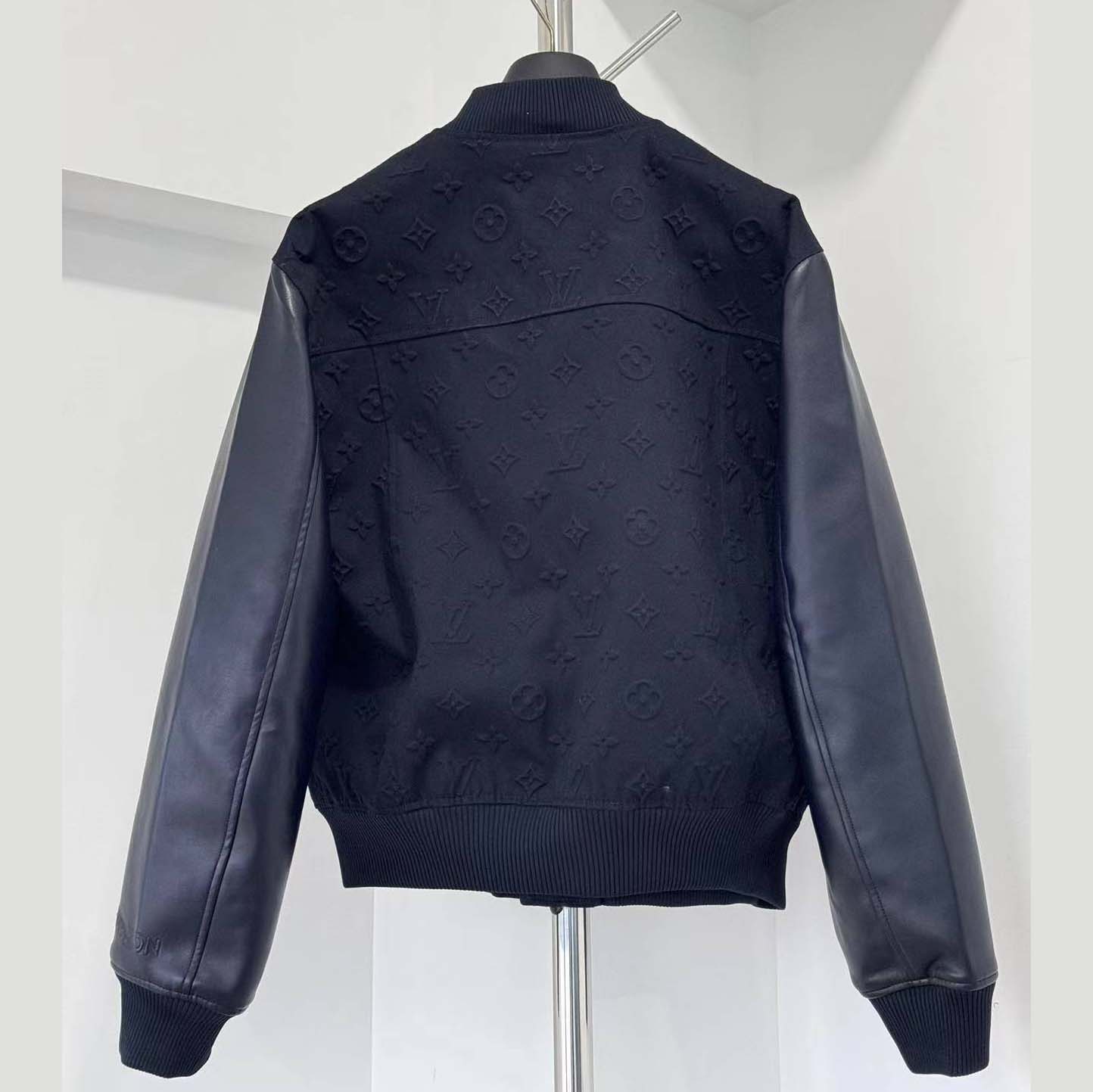 Louis Vuitton Embossed Monogram Cotton Varsity Jacket   - DopestKickz