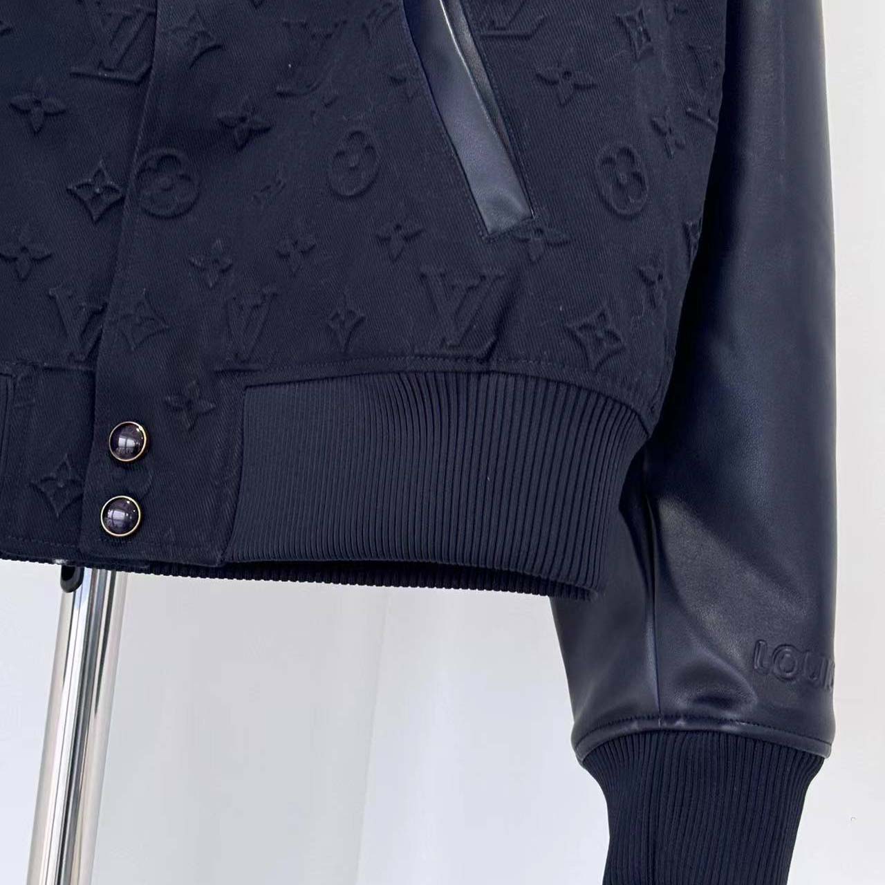 Louis Vuitton Embossed Monogram Cotton Varsity Jacket   - DopestKickz