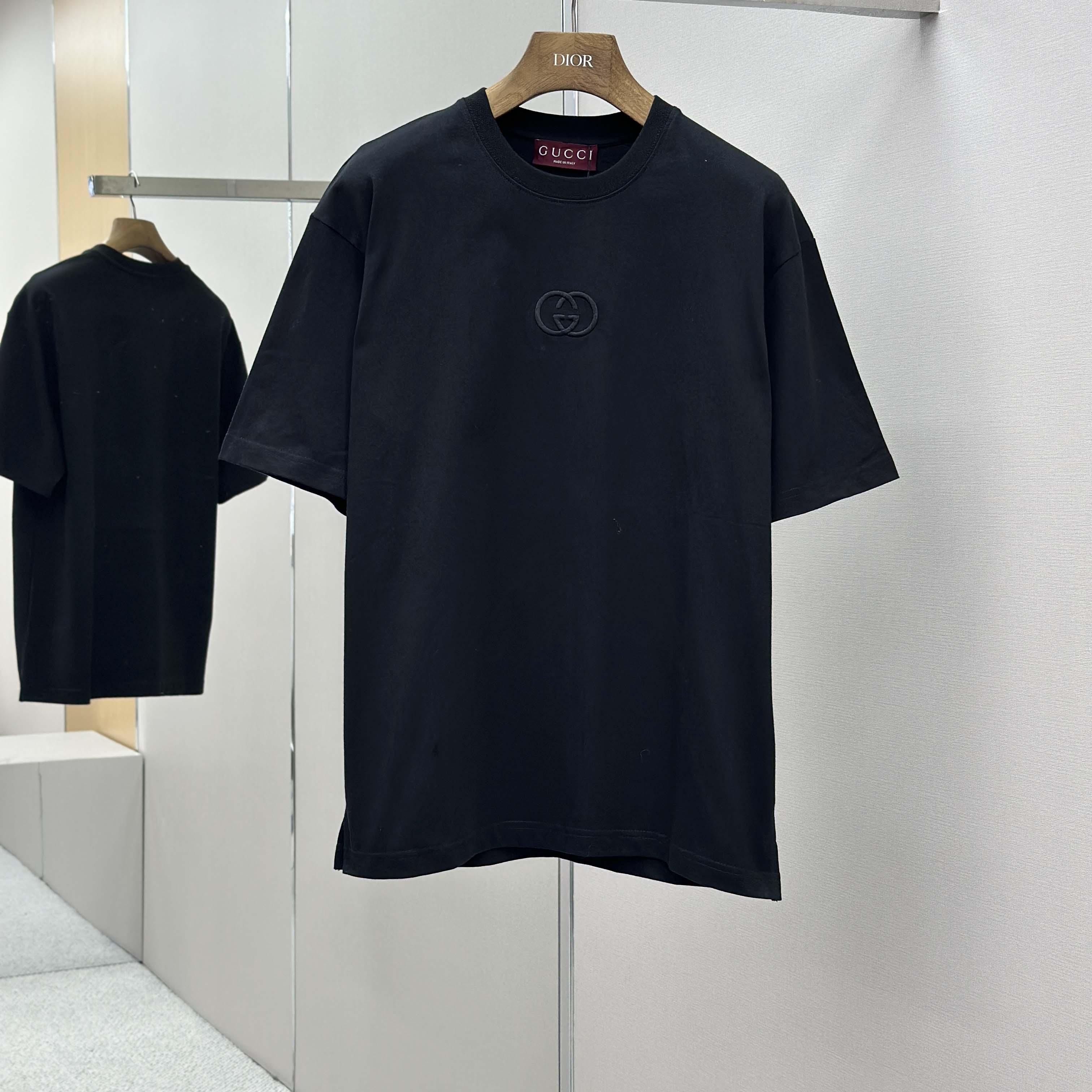 Gucci Cotton Jersey T-shirt With Embroidery - DopestKickz