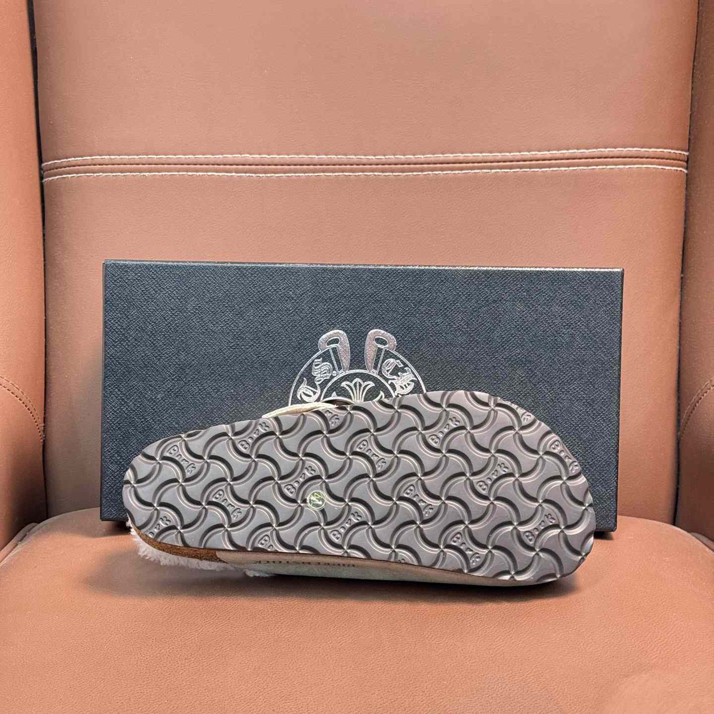 Chrome Hearts Birkenstock Boston Suede Sandals  - DopestKickz