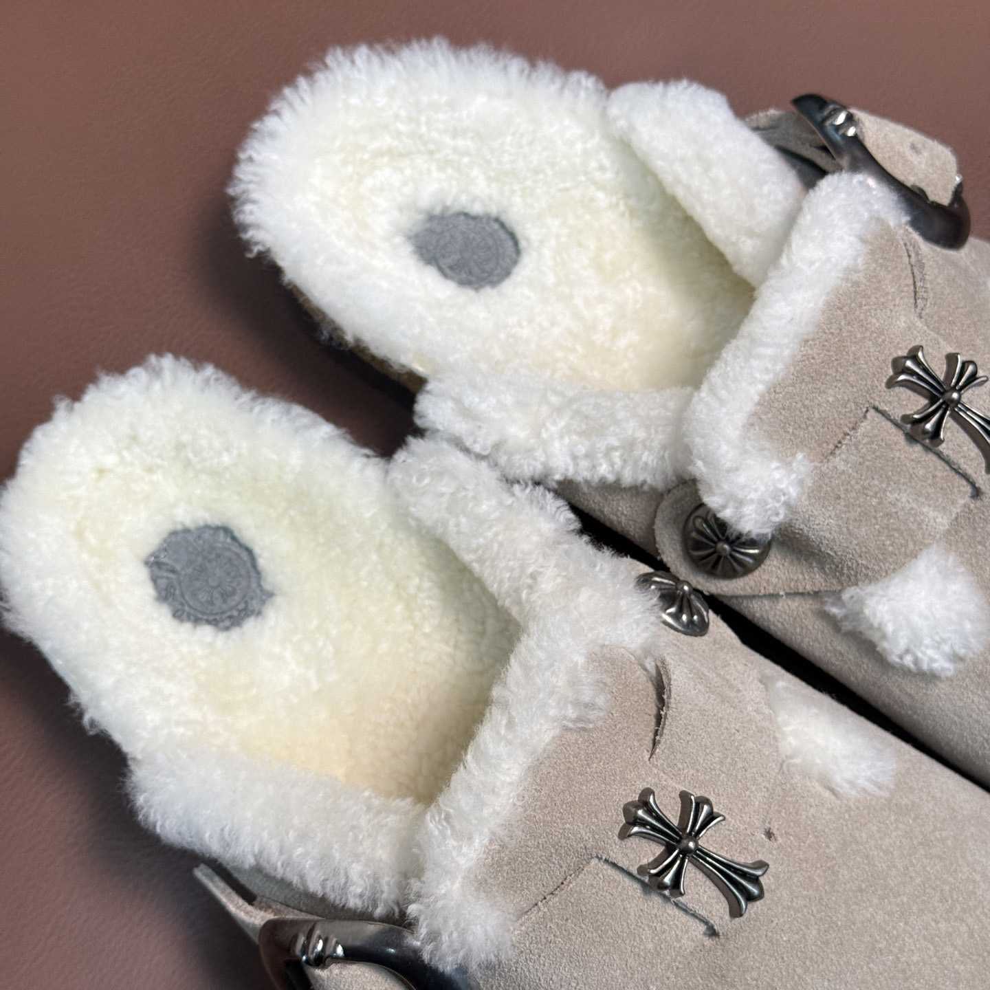 Chrome Hearts Birkenstock Boston Suede Sandals  - DopestKickz